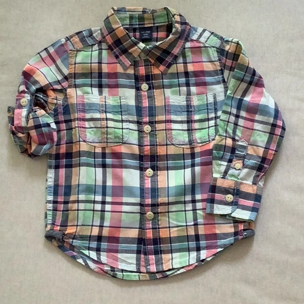 Gap - TOP - SHIRT - Size 2T - Plaid - 100% Cotton